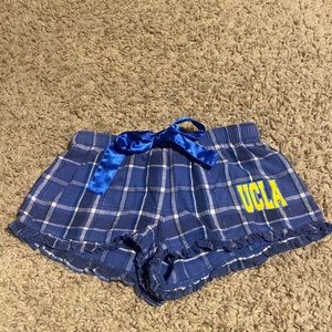 Very Short UCLA pajama shorts